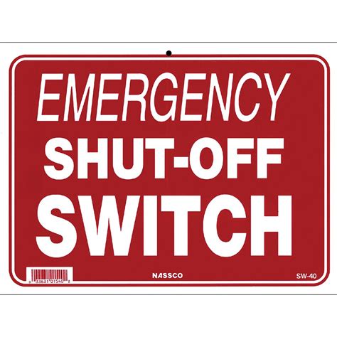 emergency shut off switch code